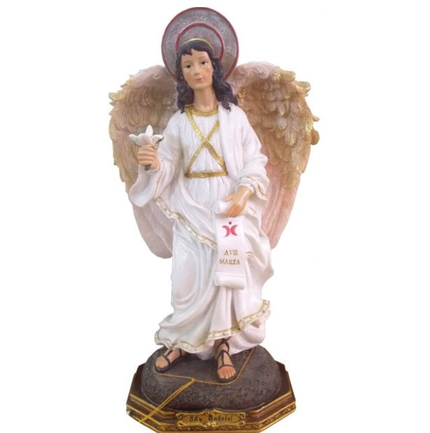 Brazilian Original São Gabriel Saint Resin Image 42cm Religious Collectible Decor