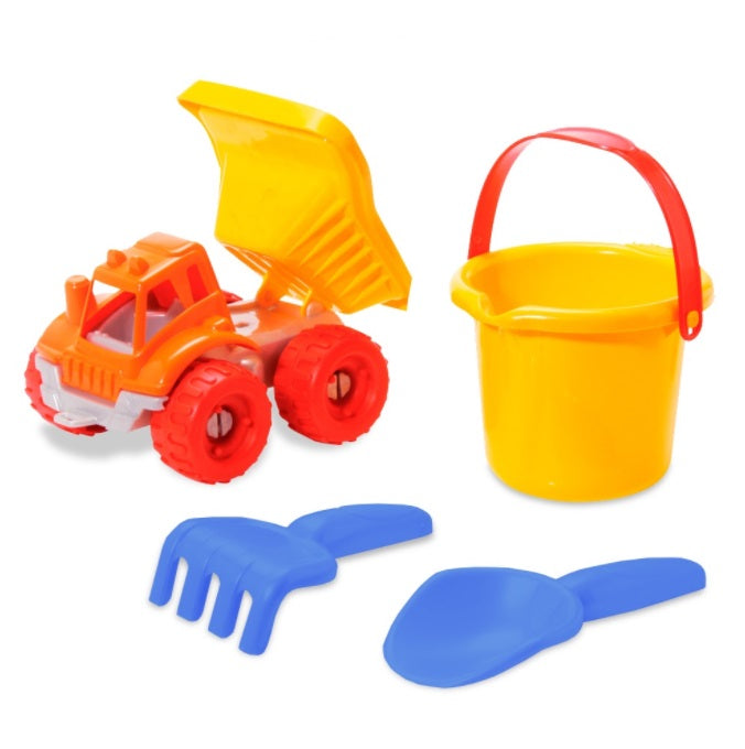 Brazilian Original Gulliver Acqua Mini Beach Truck Park Sand Kids Toys 4 Pcs