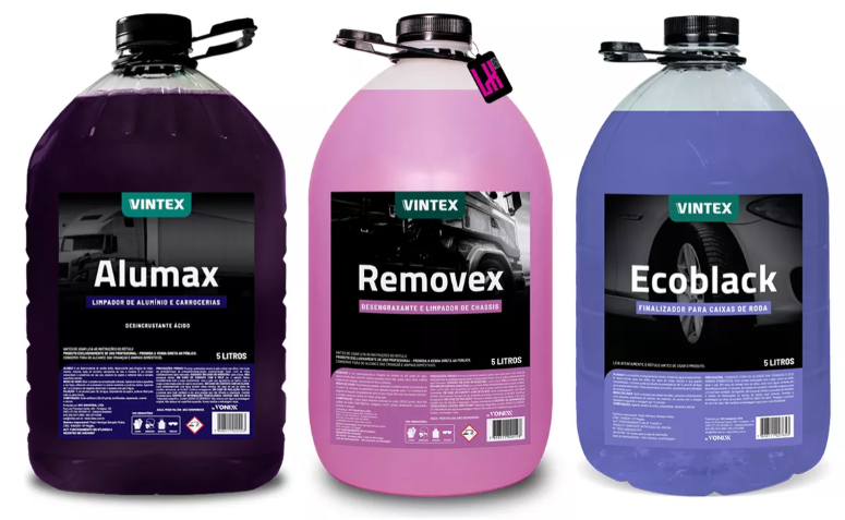 Vonixx Removex + Alumax + Ecoblack Automotive Car Maintenance Kit