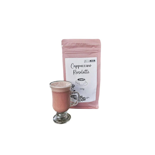 Cappuccino Roselatte Flavored Coffee Drink Powder 500g Cafe Toledo