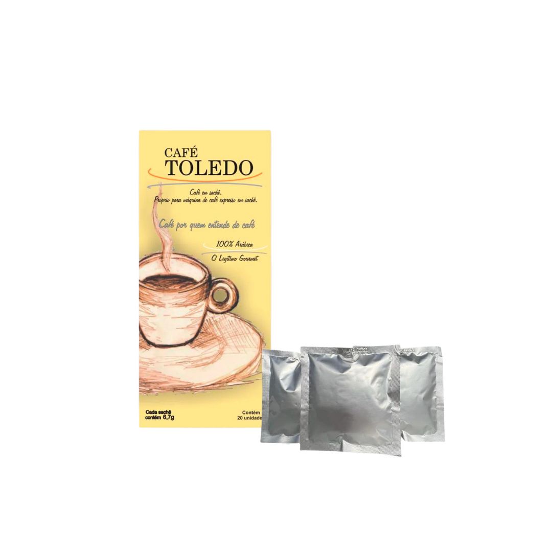 Brazilian Gourmet Coffee Blend Powder Drink 20x6.7g Cafe Toledo