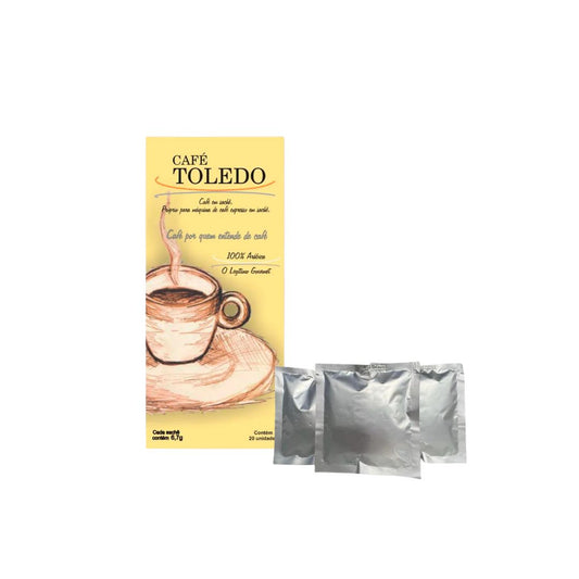 Brazilian Gourmet Coffee Blend Powder Drink 20x6.7g Cafe Toledo