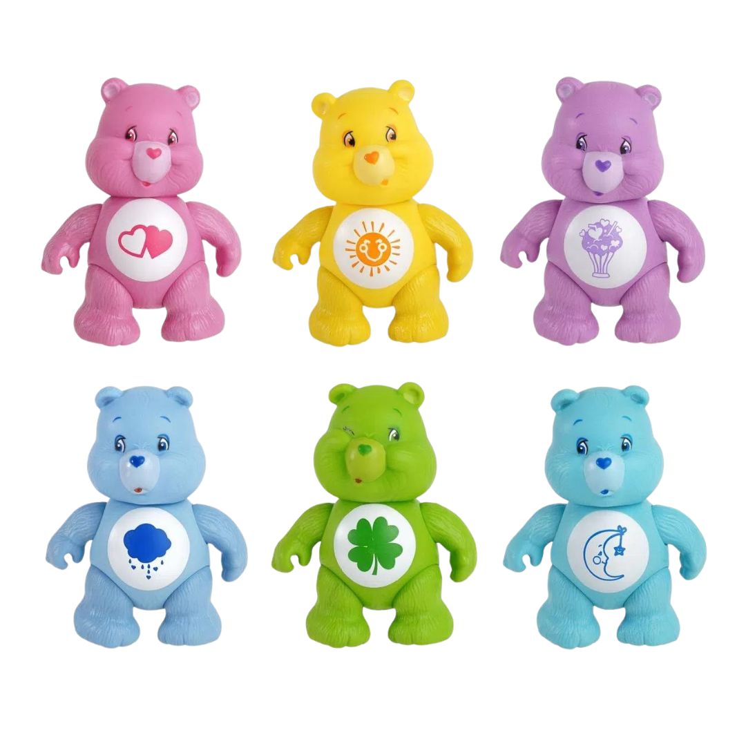 Lot of 6 Ursinhos Carinhosos Care Bears Estrela Collectible Kids Toy 9cm