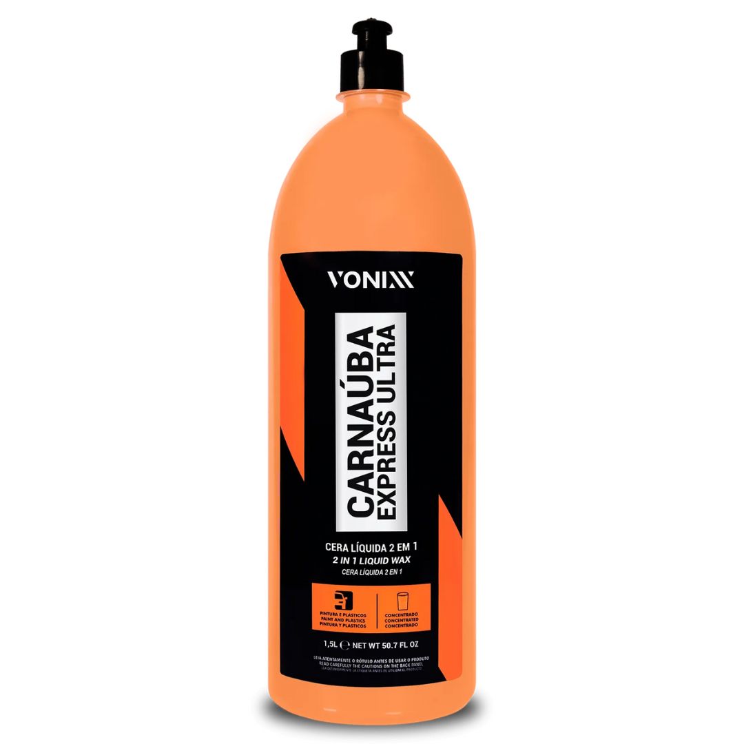 Vonixx Carnauba Express Ultra Spray Wax for Paint Plastic & Tires 1.5