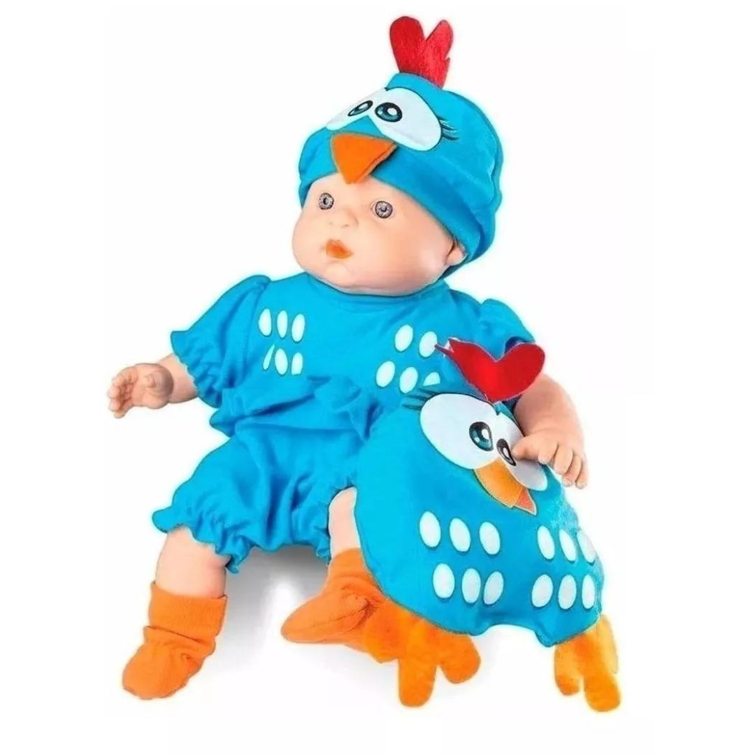 Painted Chicken Galinha Pintadinha Baby + Mini Pillow Kids Toys Fun Roma