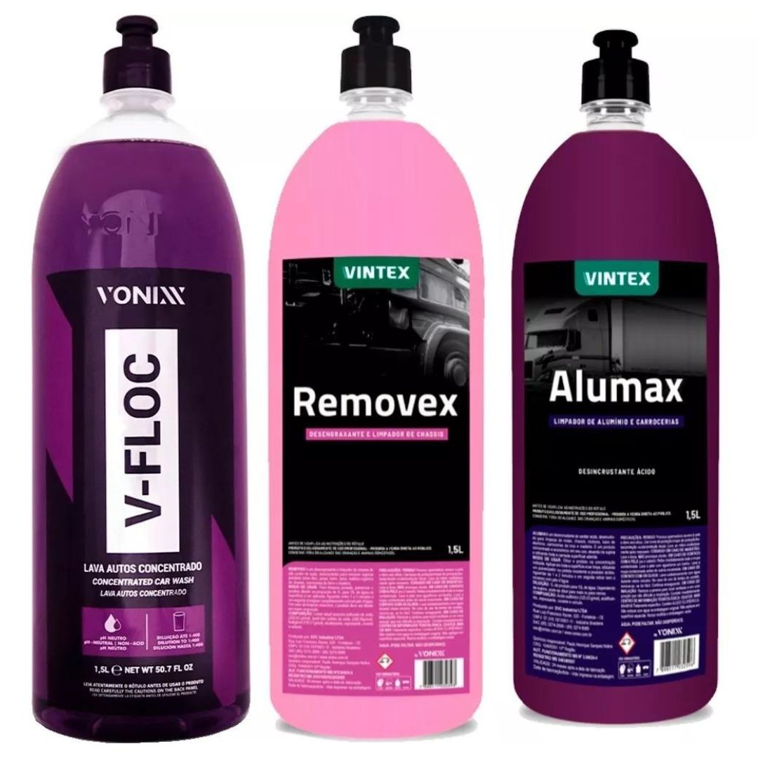 Vonixx V-Floc + Removex + Alumax Automotive Vehicle Maintenance Kit