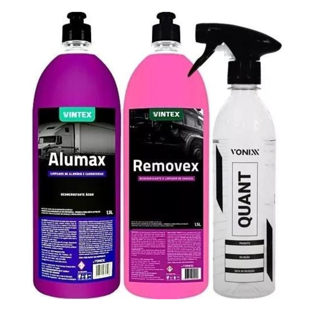 Vonixx Alumax + Removex + Quant Automotive Car Vehicle Care Kit