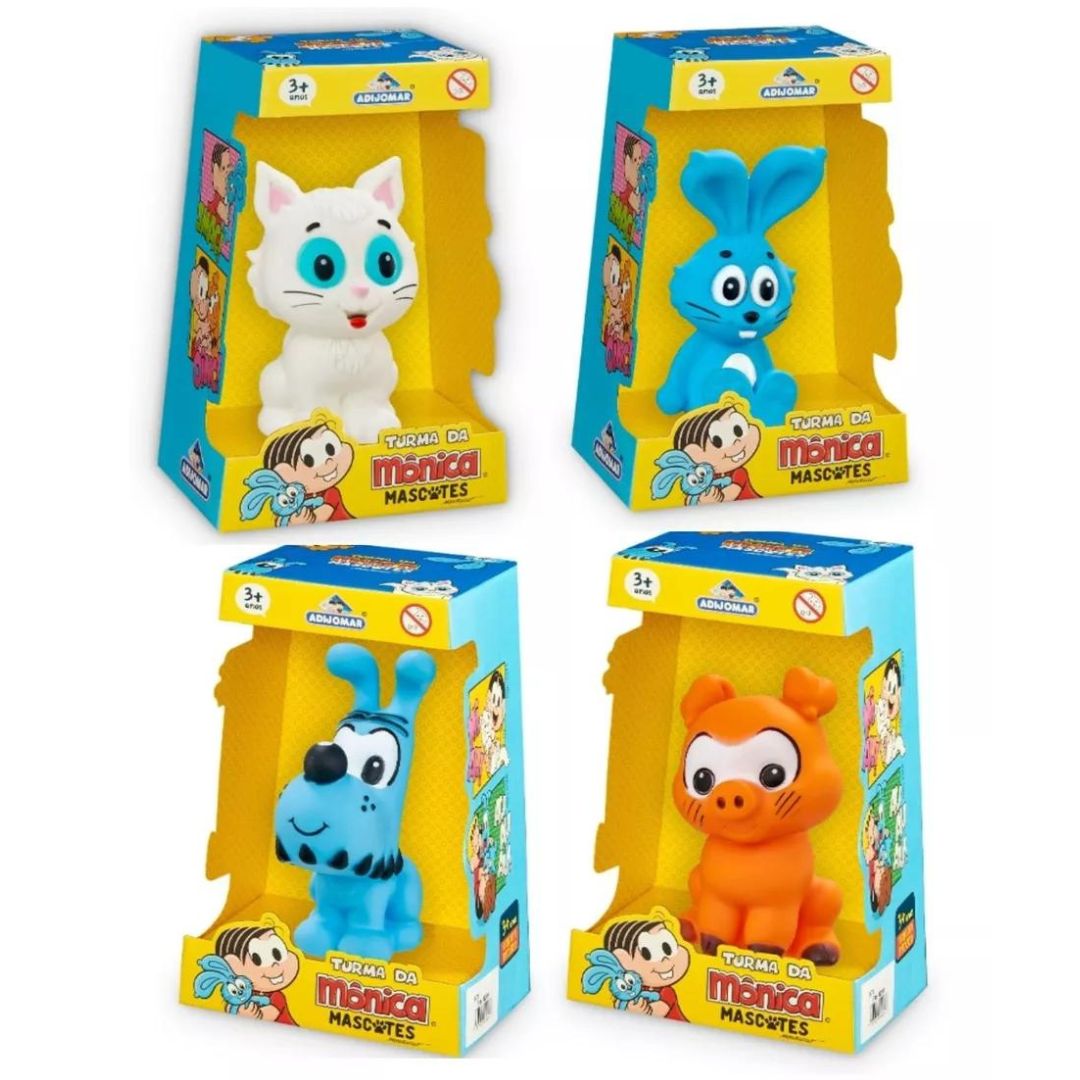 Turma da Mônica Cartoon Mascotes Pets Dolls Toys Kids Play Set Fun Kit Adjomar