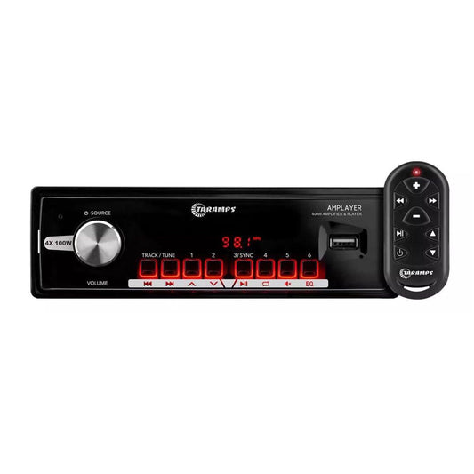 4x100w 400W Radio Player MP3 Bluetooth USB Car Sound 400 rms Taramps