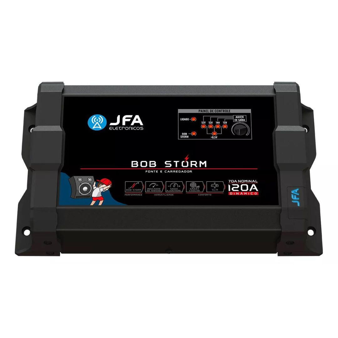 Bob Storm Slim 120A Bivolt Automotive Source Charger Car Power Supply JFA