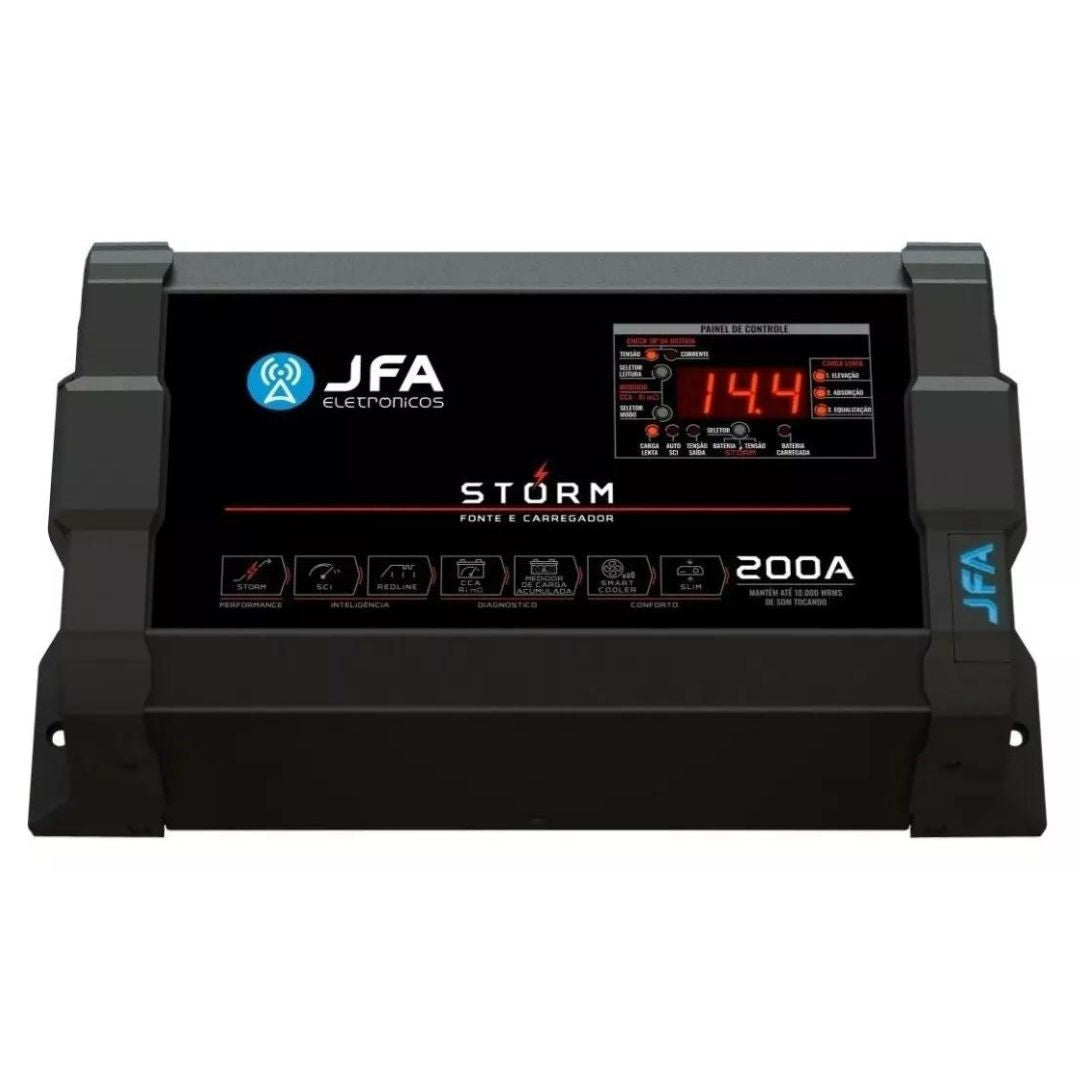 Bob Storm 200A 2880W Bivolt Automotive Source Charger Car Power Supply JFA