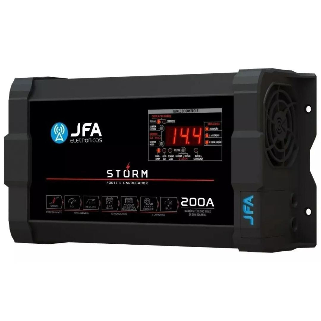 Storm 200A Bivolt 3000W Automotive Charger Source Car Power Supply Battery JFA