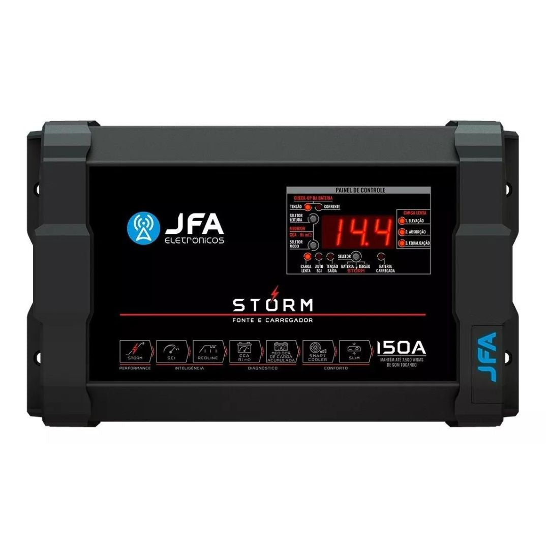 Storm 150A Bivolt Automotive Charger Source Car Power Supply Battery JFA
