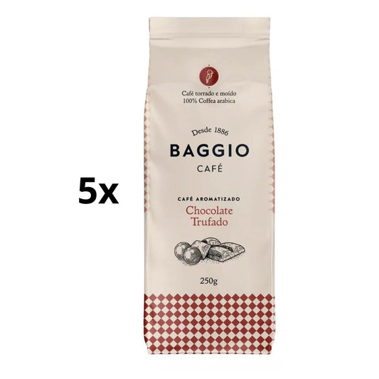 Lot of 5 Truffle Chocolate Flavored Gourmet Coffee Drink 250g Baggio