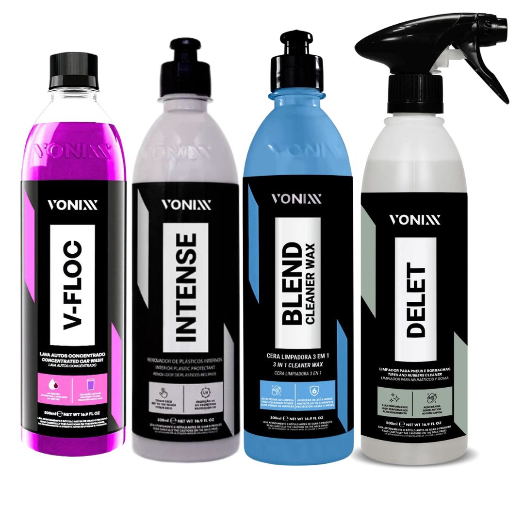 Vonixx Automotive Car Maintenance Cleaning Shine Care Wash Kit