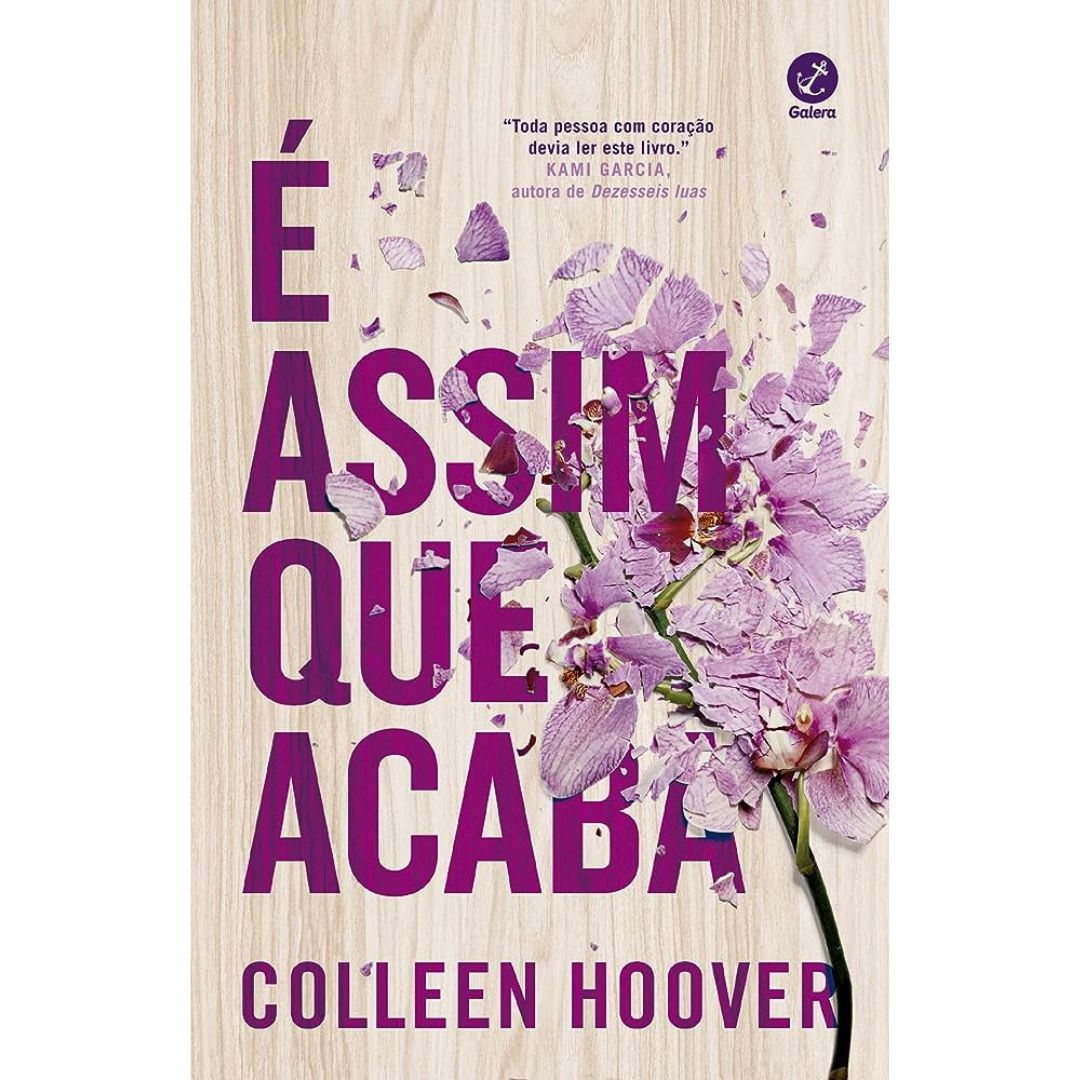 E Assim Que Acaba Collen Hoover Romance Novel Book in Portuguese