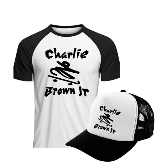 Charlie Brown Jr Skateboarder Medium Size Shirt Cap Kit Brazilian Clothing