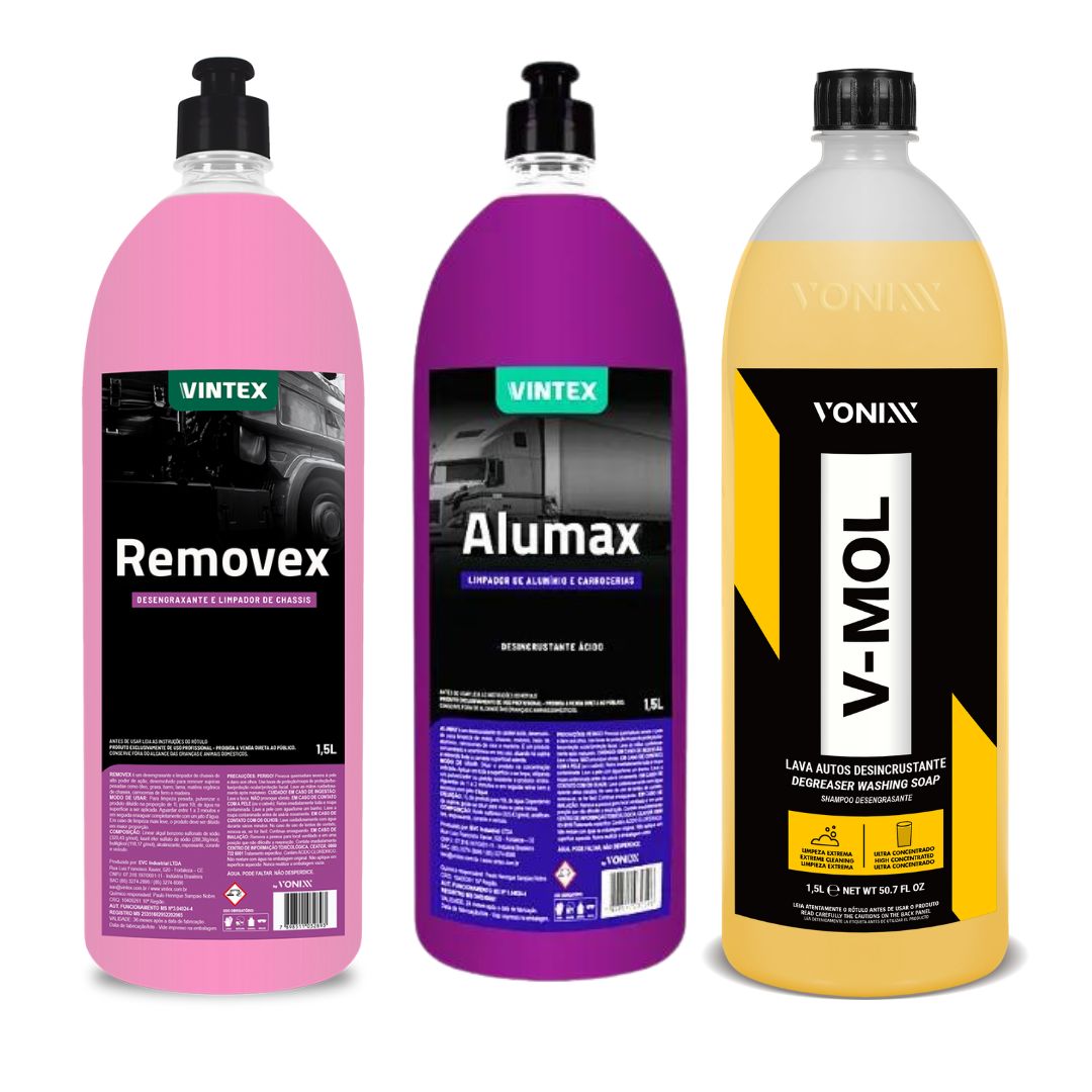 Vonixx Alumax + V-mol + Removex Car Automotive Care Maintenance Kit
