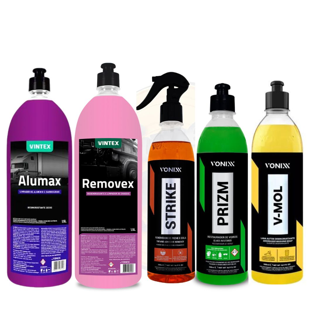 Vonixx Alumax + Removex + Prizm + Strike + V-Mol Cleaner Kit