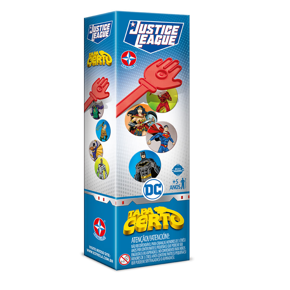 Jogo Tapa Certo Liga da Justiça - Estrela